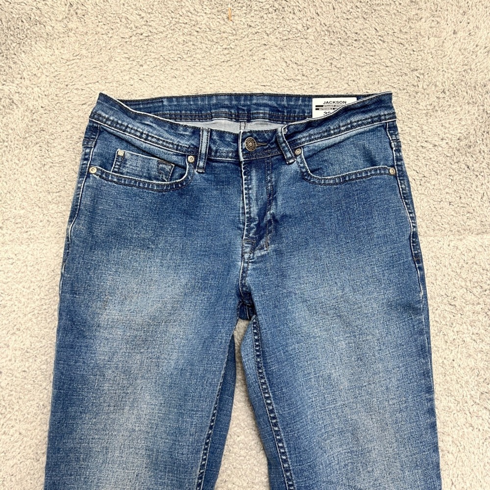 Buffalo David Bitton Jackson Jeans Mens 32x32 Straight Stretch Blue Excellent - Picture 2 of 10